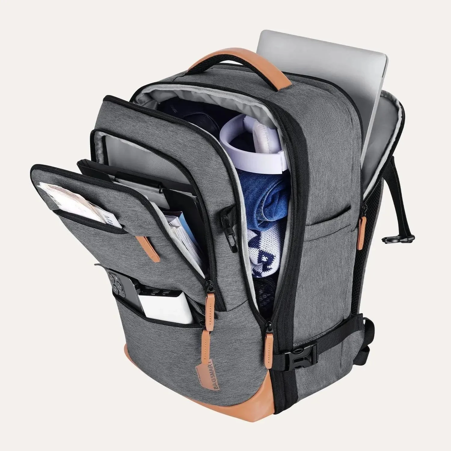 Falco 40L Expandable Airline Approved Carry On Travel Backpack - Image 14