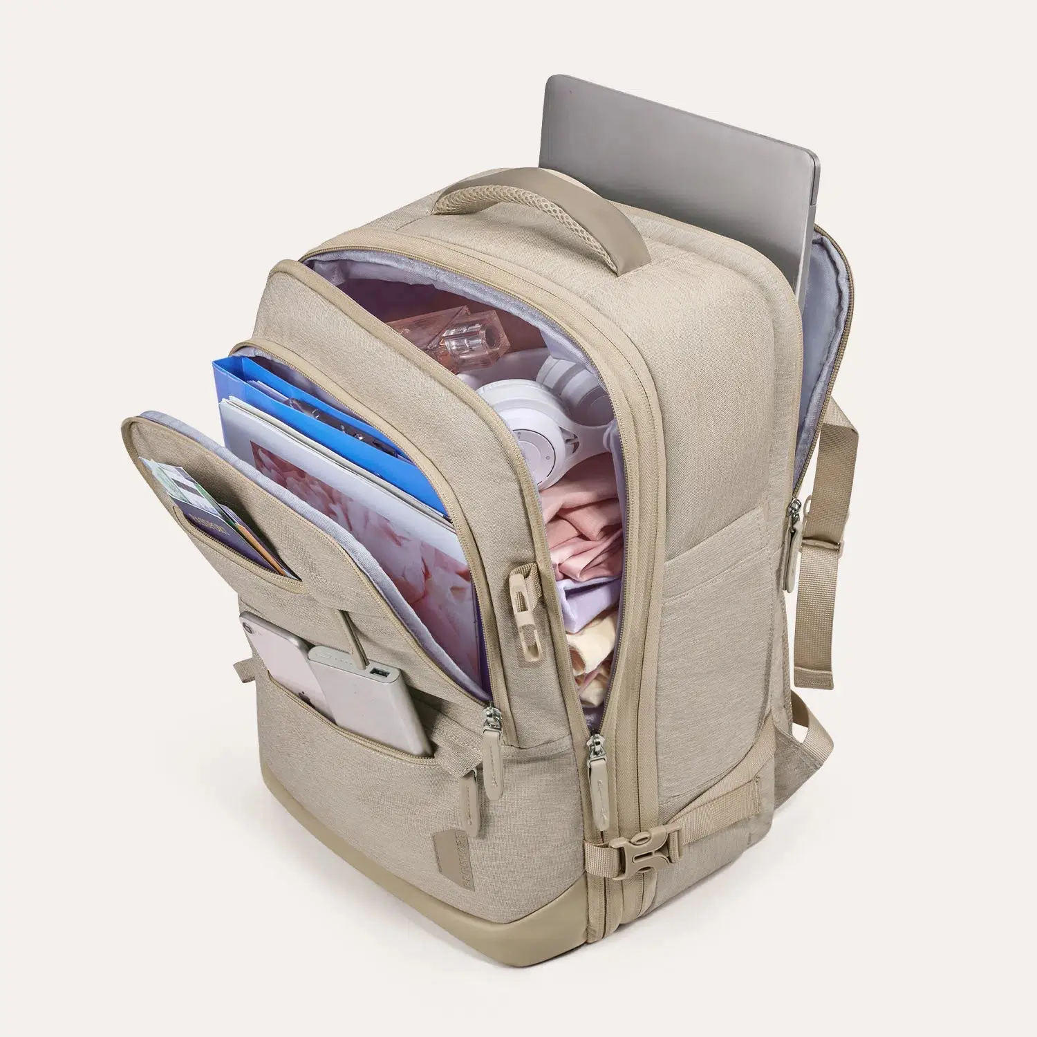 Falco 40L Expandable Airline Approved Carry On Travel Backpack - Image 78