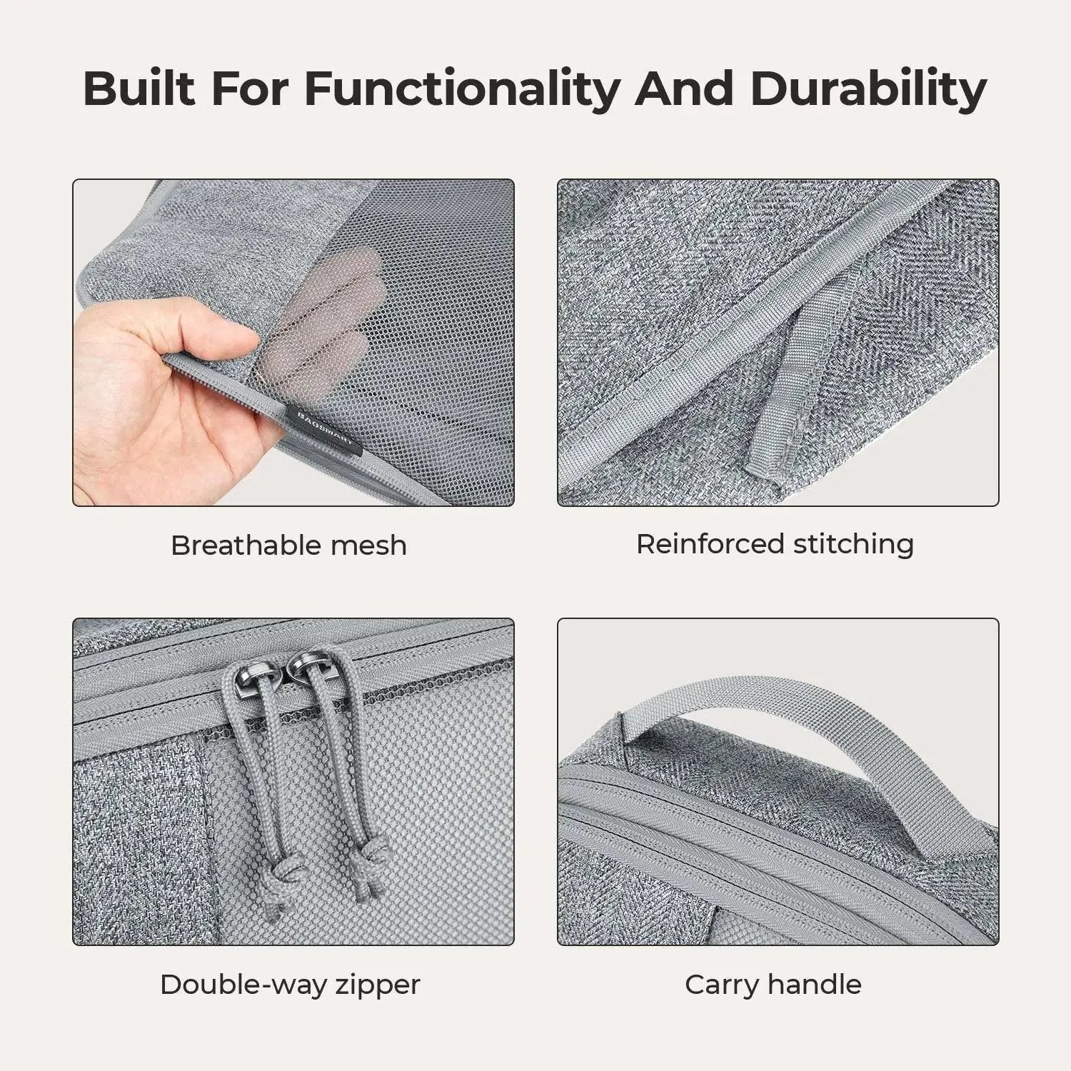 6PCS Compression Travel Packing Cubes for Suitcases - Image 24