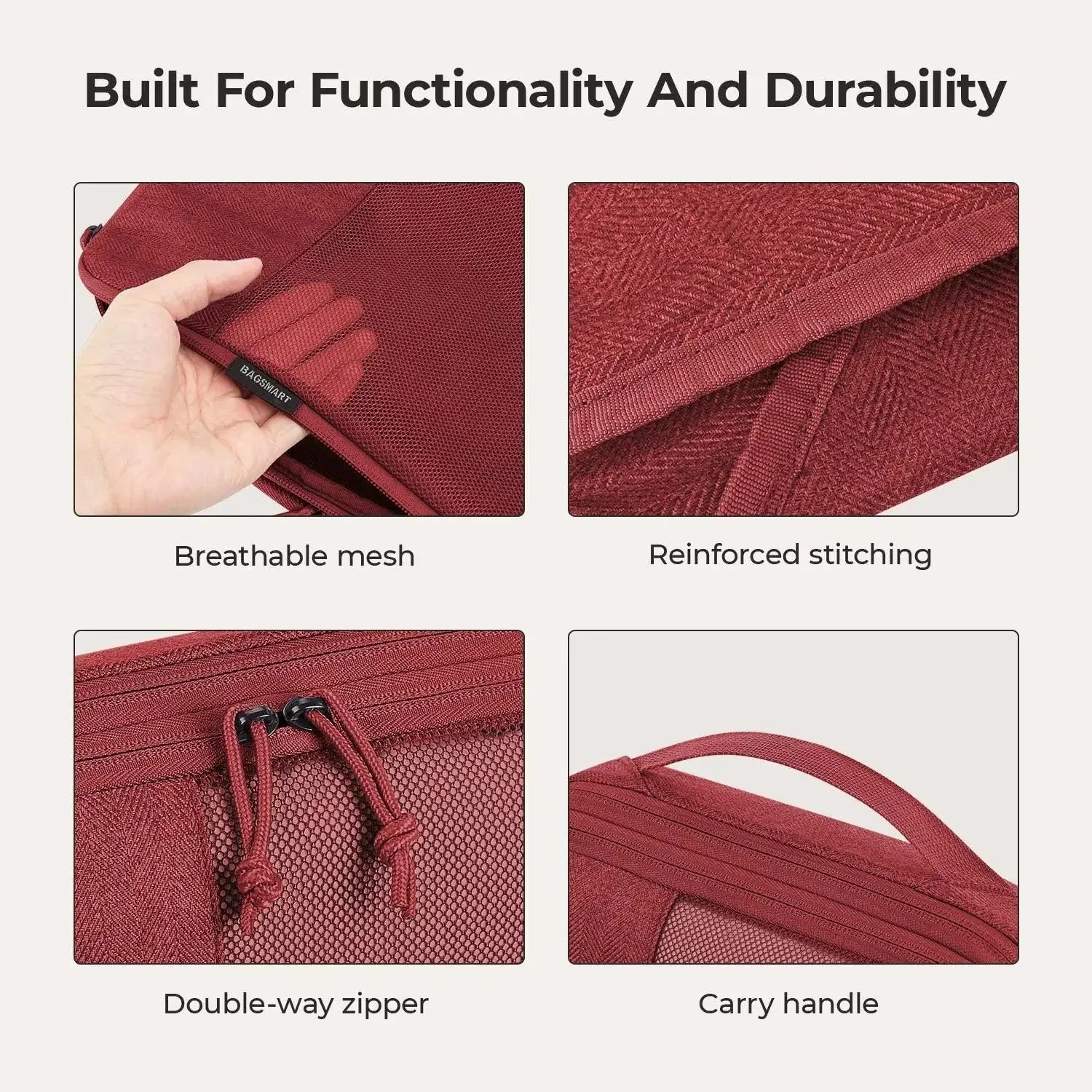 6PCS Compression Travel Packing Cubes for Suitcases - Image 5