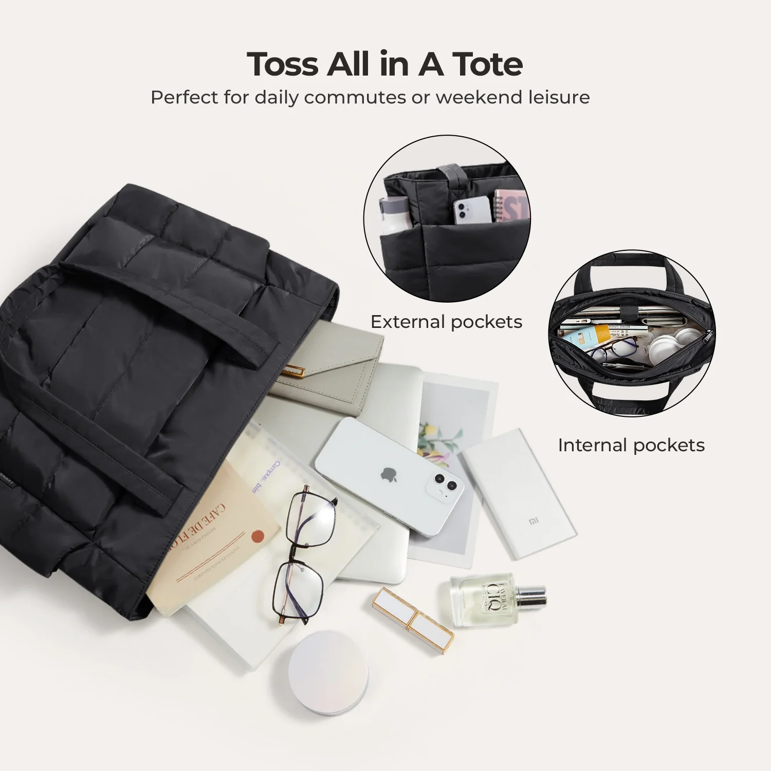 The Bubble 20L Puffy 15.6" Laptop Work Tote - Image 13