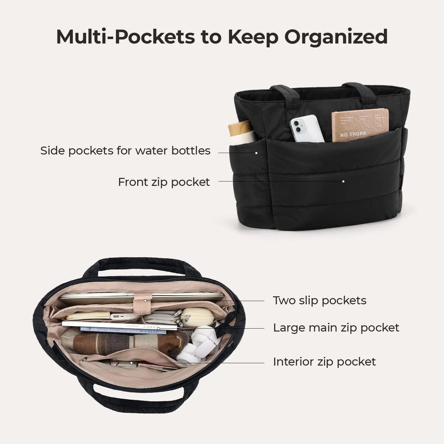 The Bubble 20L Puffy 15.6" Laptop Work Tote - Image 17