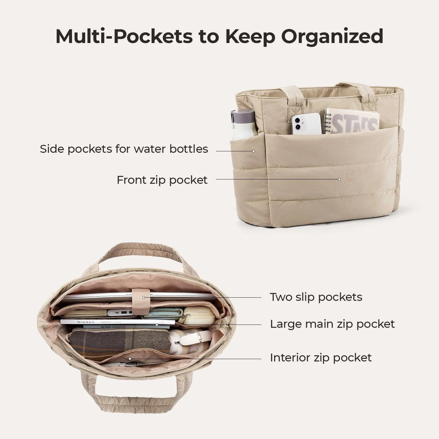 The Bubble 20L Puffy 15.6" Laptop Work Tote - Image 43