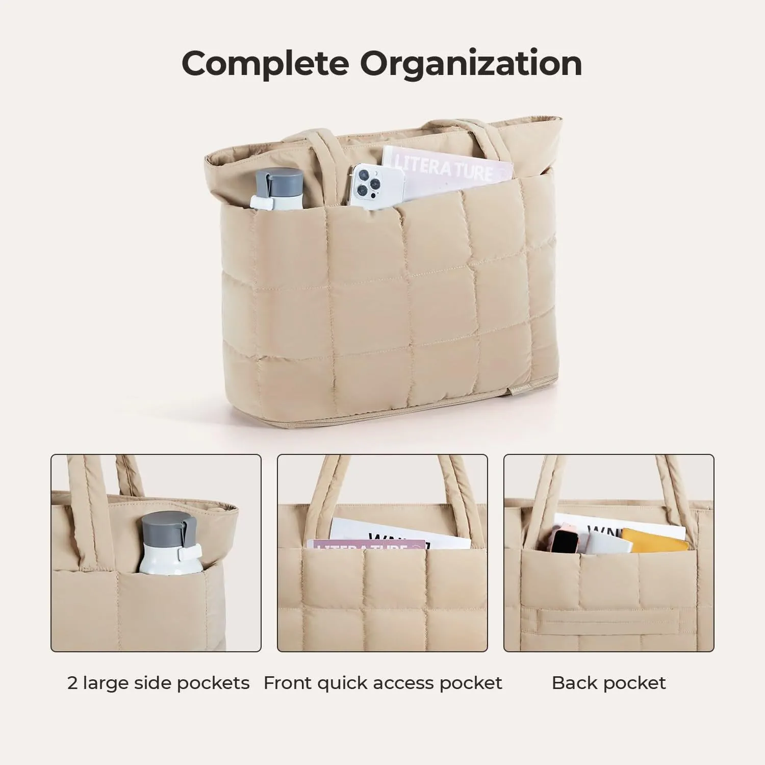 Bubble 22L-28L Expandable Puffer Travel Tote Bag - Image 6