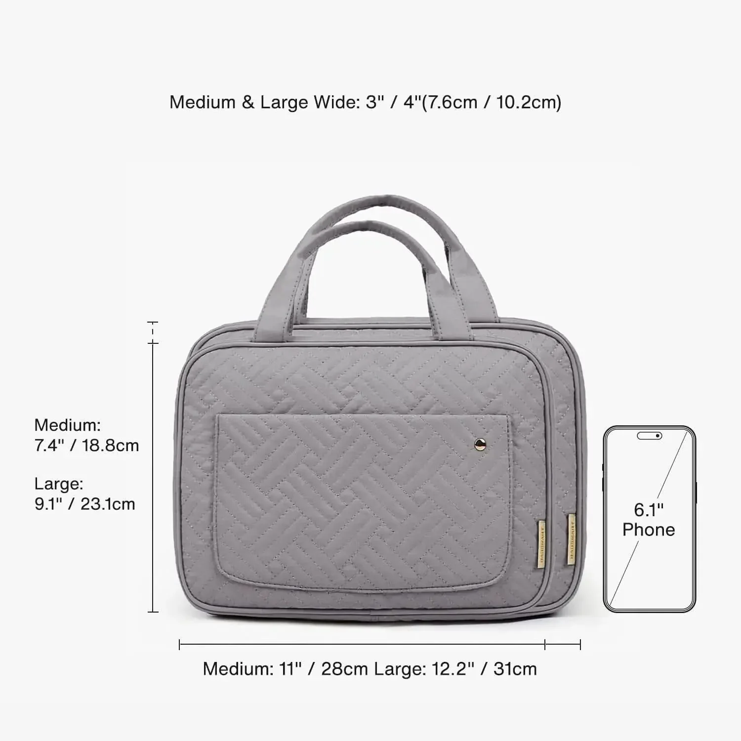 Bonchemin Grey The Space Saver Toiletry Bag - Image 6