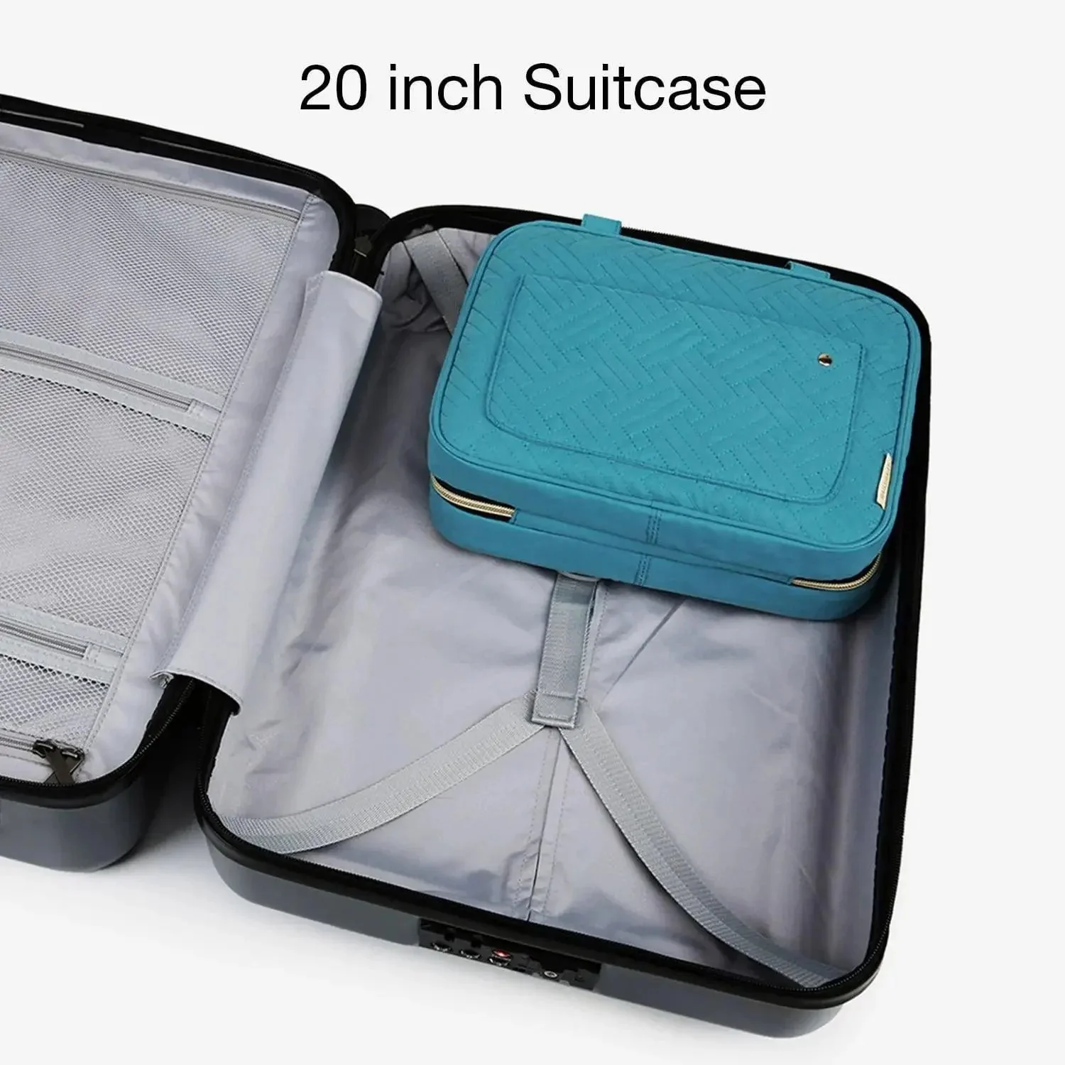 Bonchemin Teal The Space Saver Toiletry Bag - Image 3