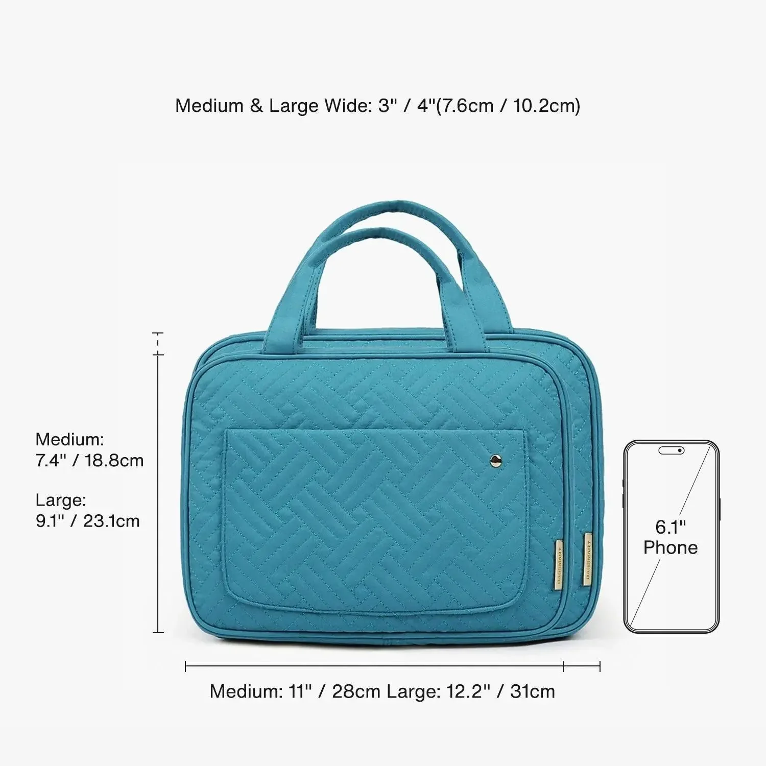 Bonchemin Teal The Space Saver Toiletry Bag - Image 6
