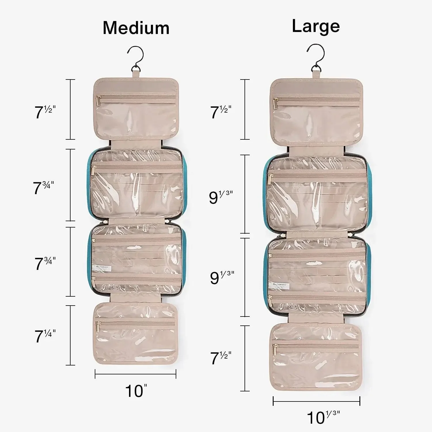 Bonchemin Teal The Space Saver Toiletry Bag - Image 7