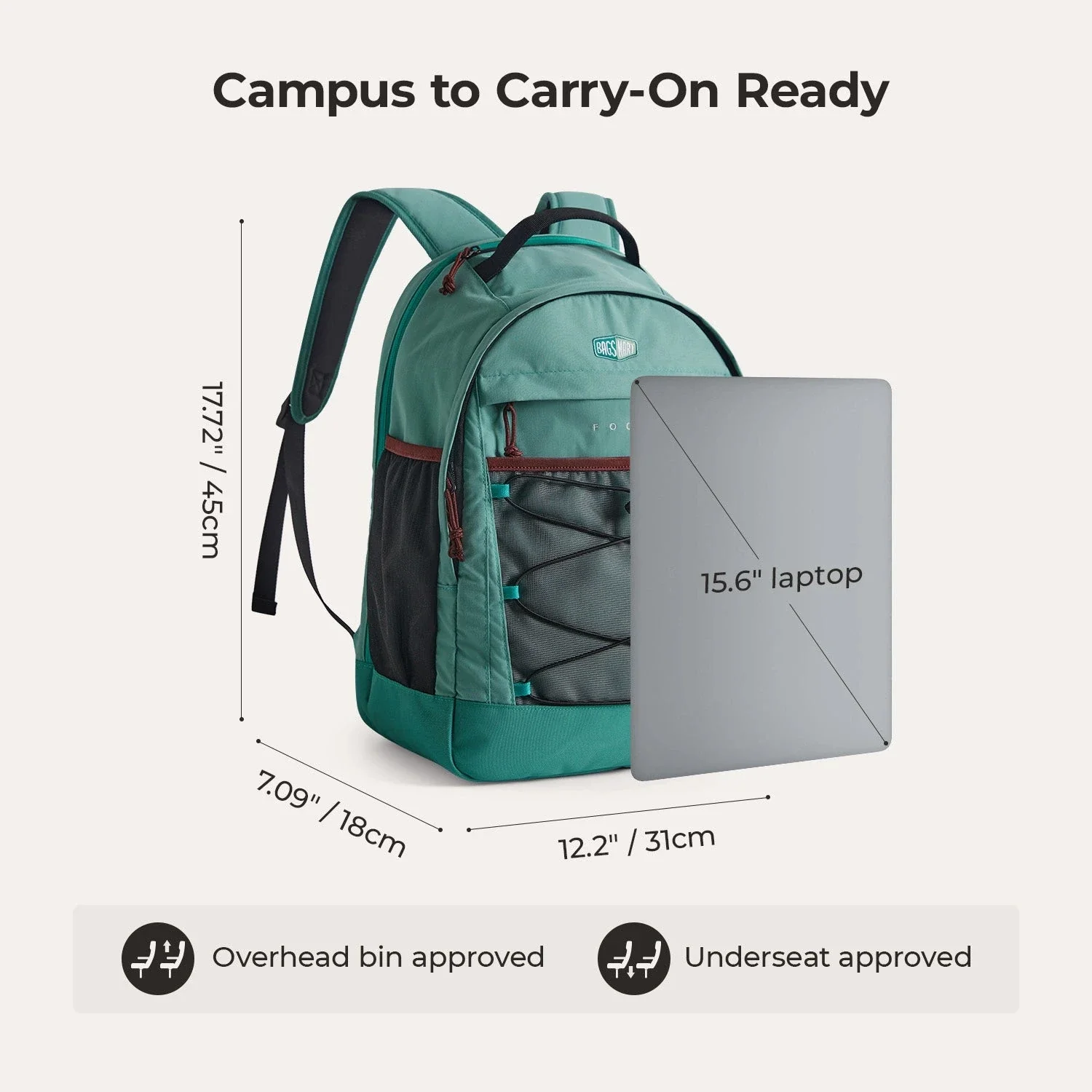 Focus 15.6" Laptop Backpack - Image 33