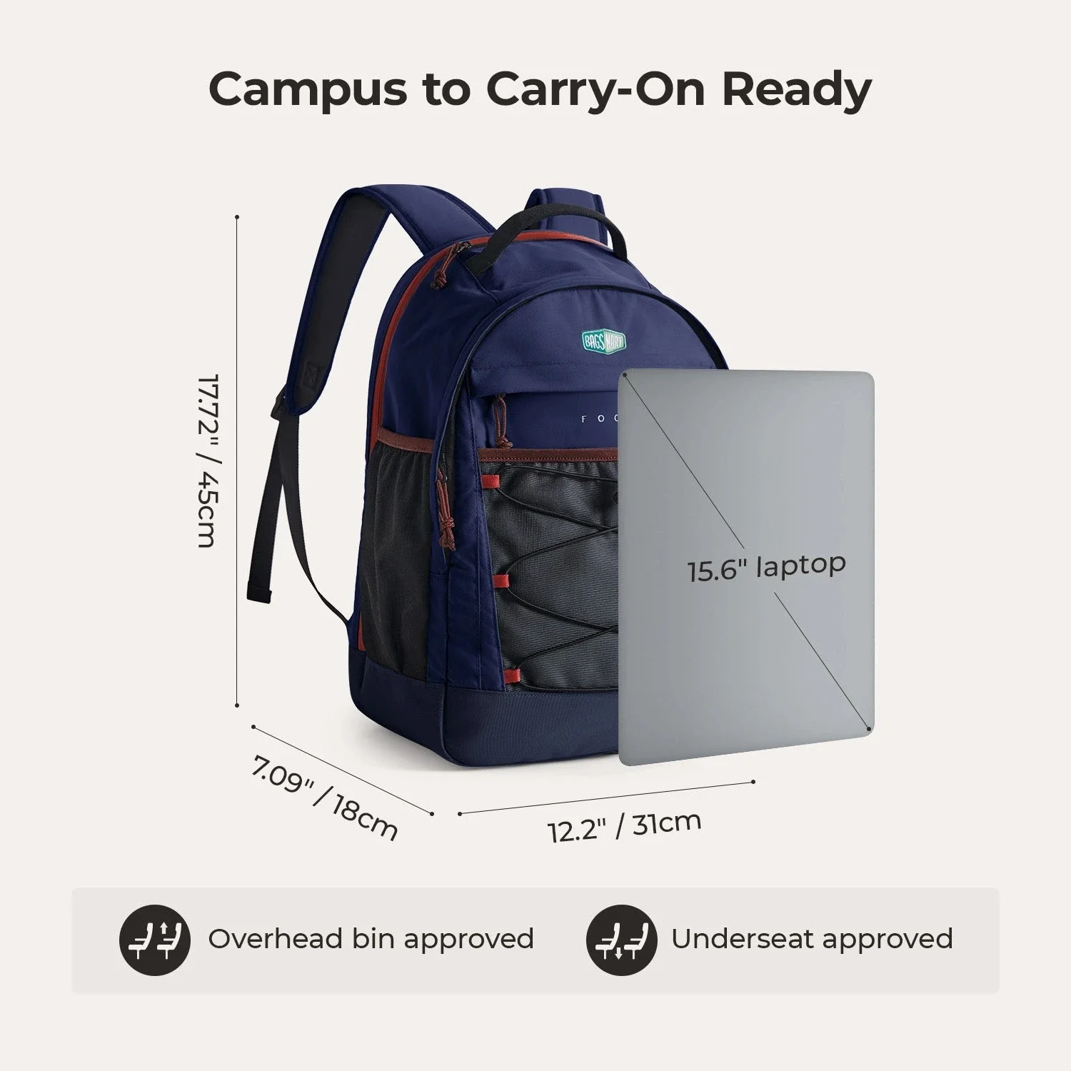 Focus 15.6" Laptop Backpack - Image 75
