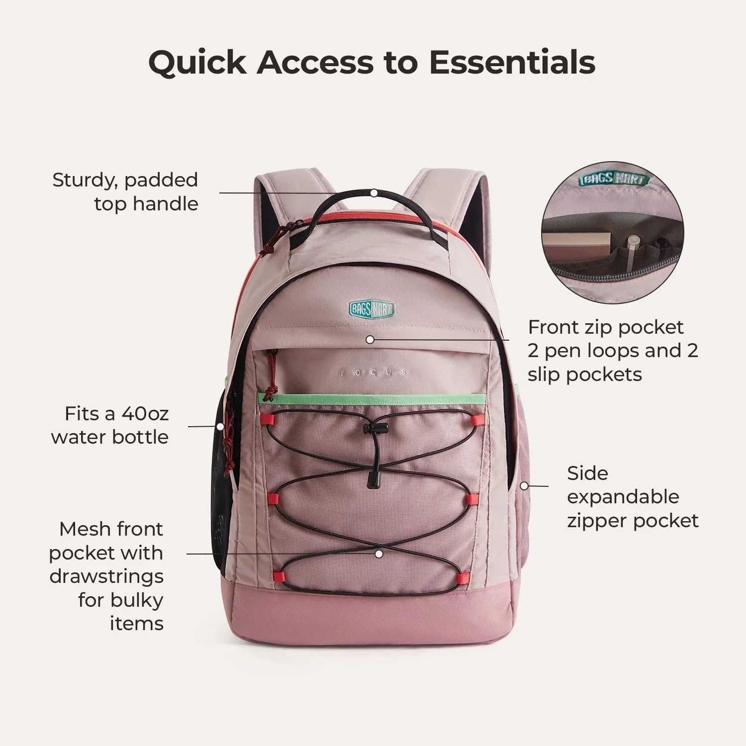 Focus 15.6" Laptop Backpack - Image 9