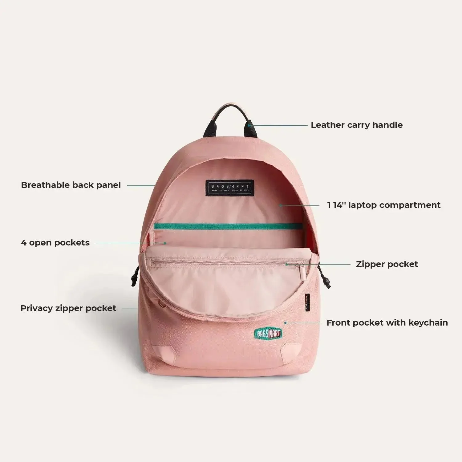 (FREE GIFT）Cordura® Campus Backpack with Laptop Sleeve - Image 13