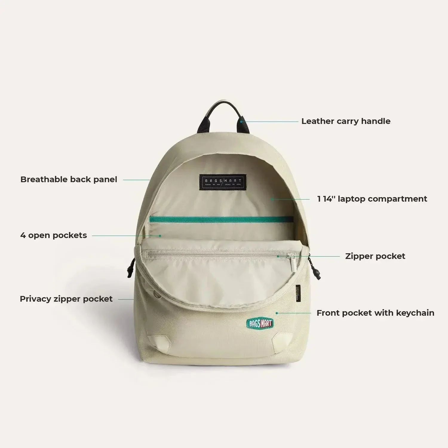 Ocean Cordura® Campus Backpack with Laptop Sleeve - Image 5