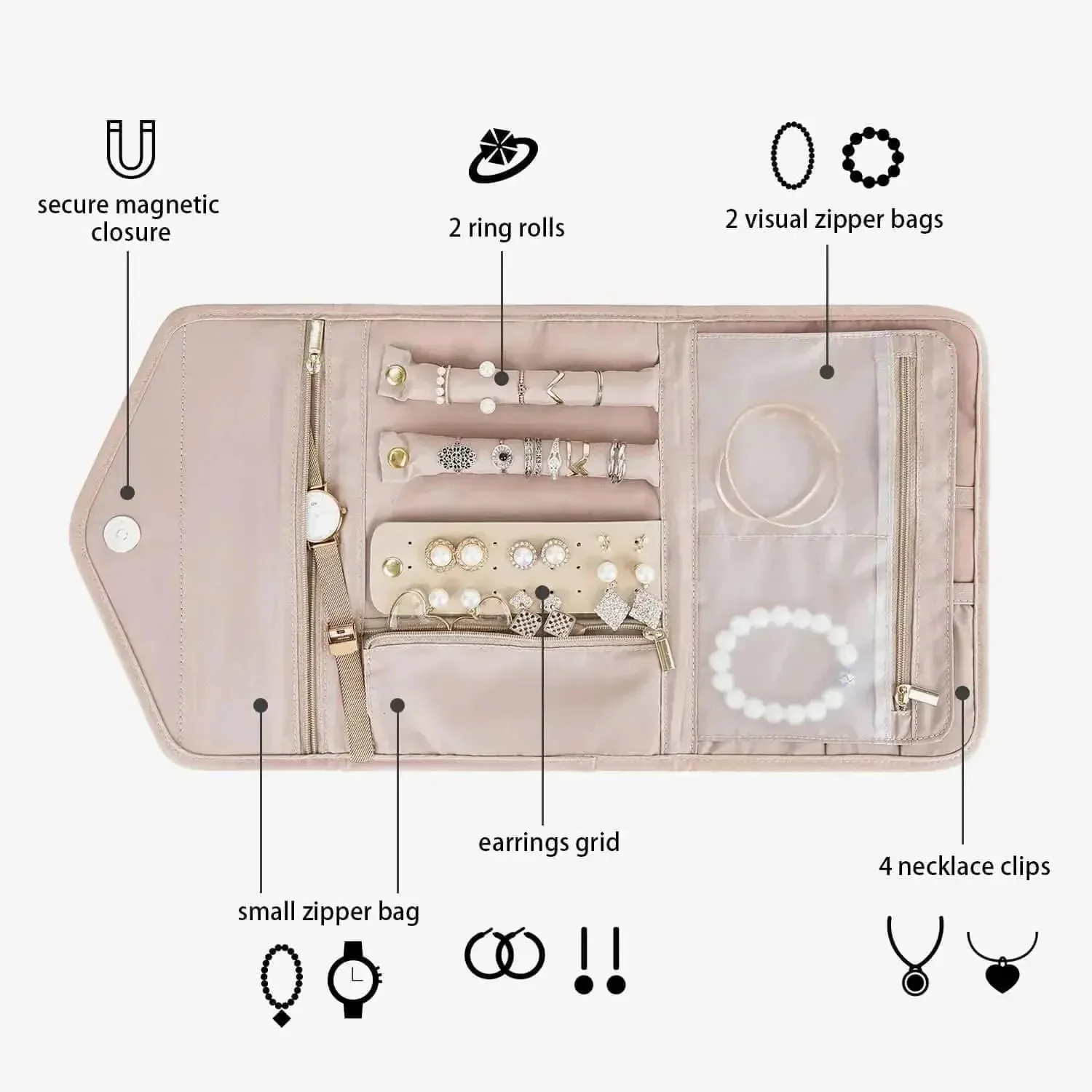 Peri Folding Jewelry Organizer - Image 11
