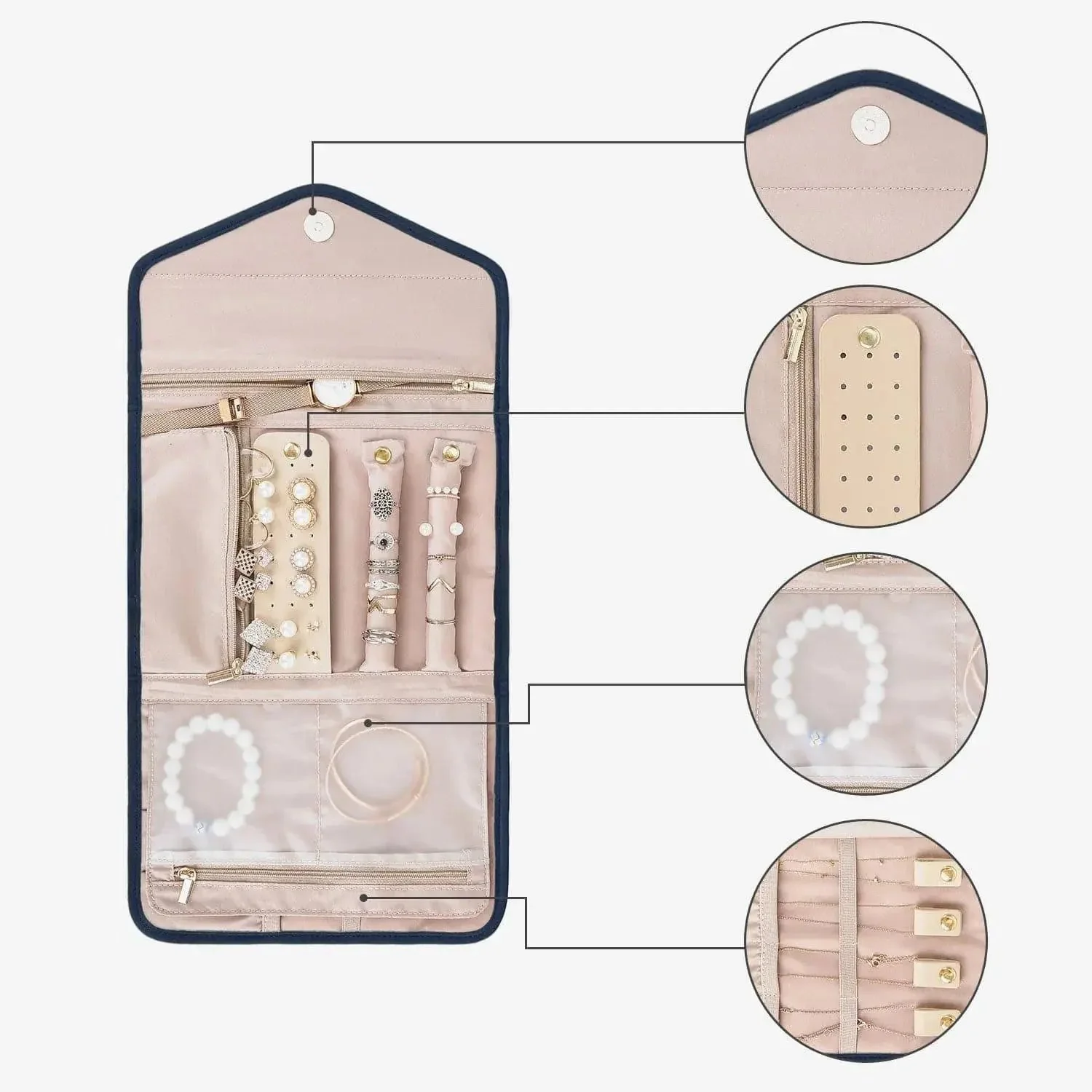 Peri Folding Jewelry Organizer - Image 24