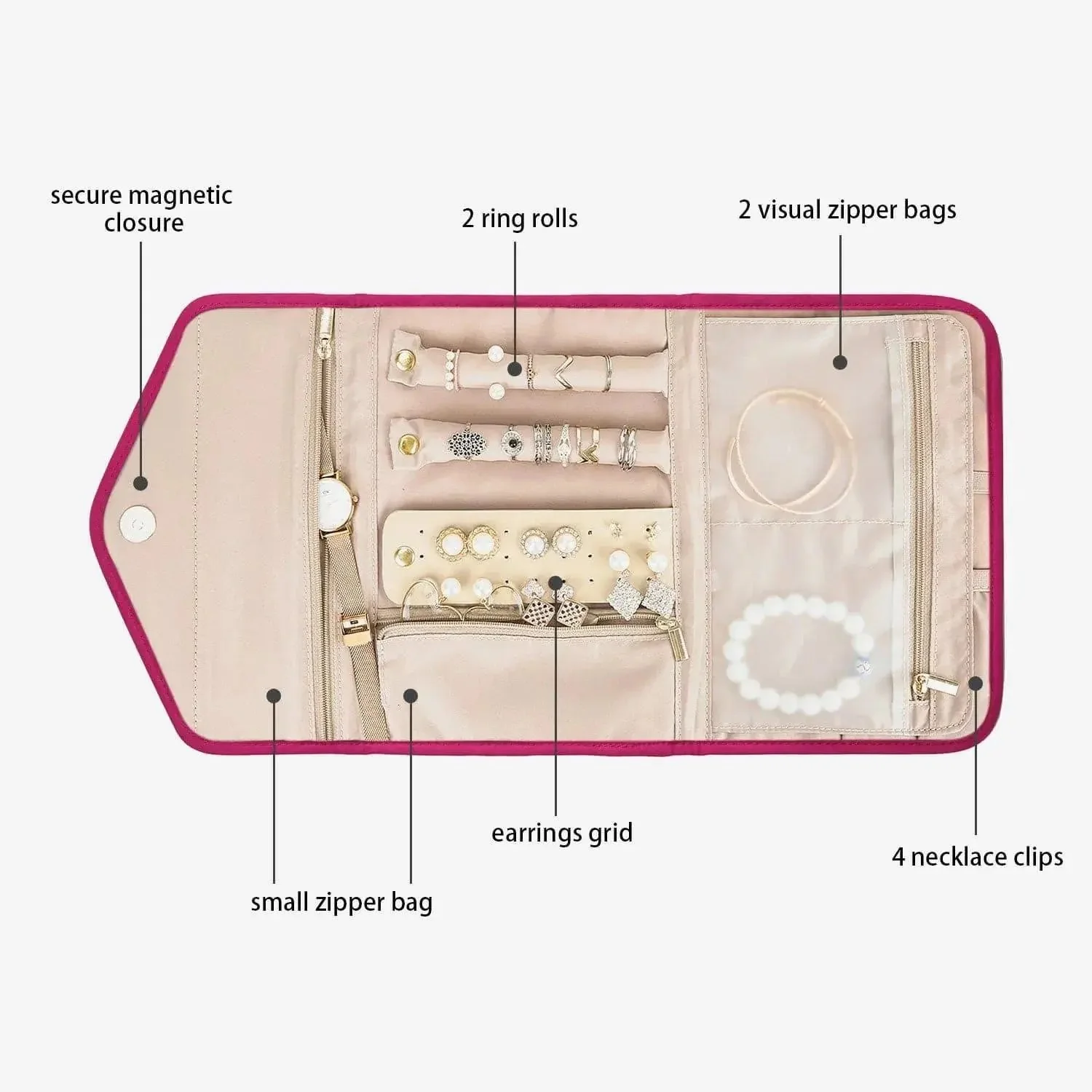 Peri Folding Jewelry Organizer - Image 33