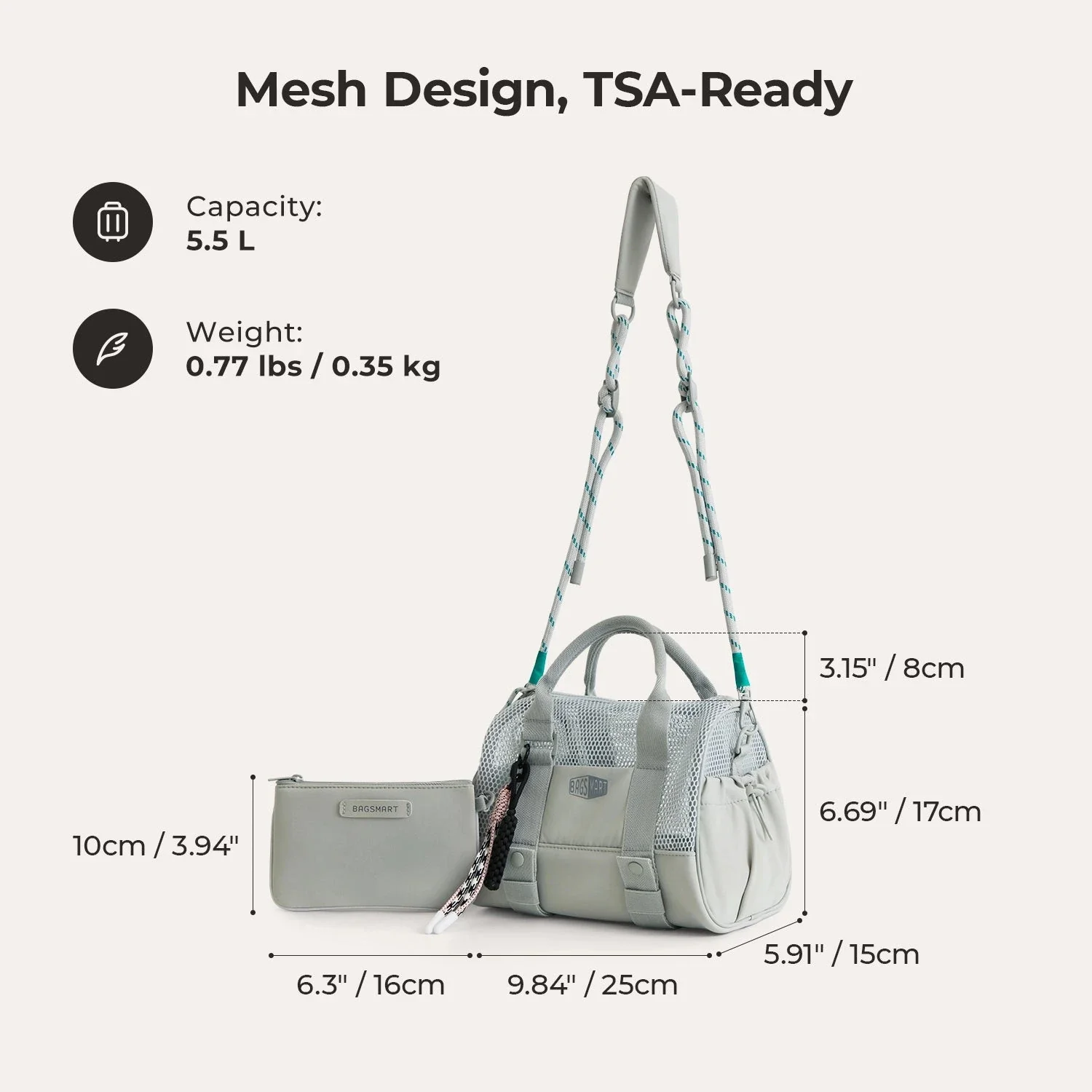 (FREE GIFT) REIKI 5.5L Mesh Mini Duffle - Image 3