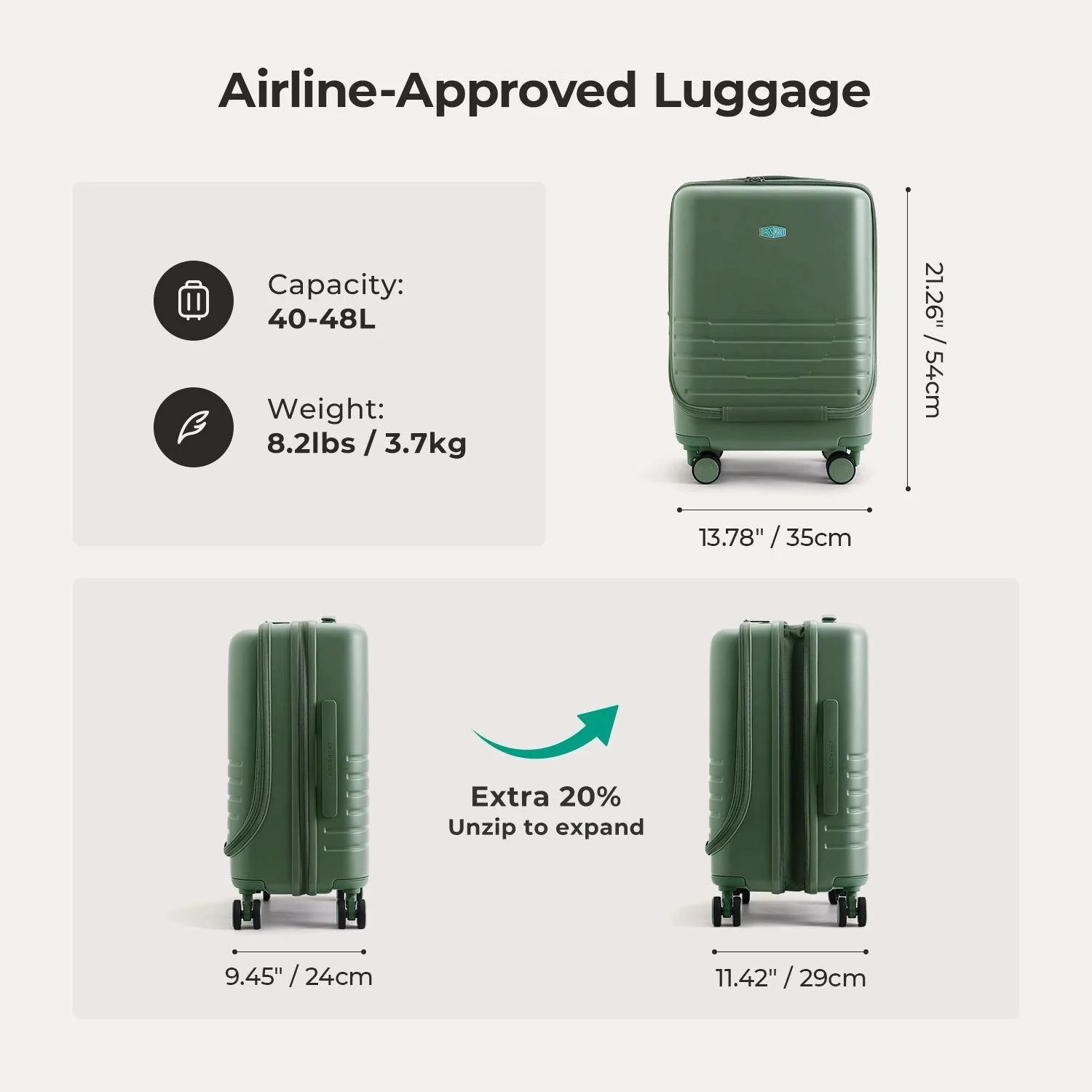 Getaway 20'' Carry-on: Front-Opening - Image 56