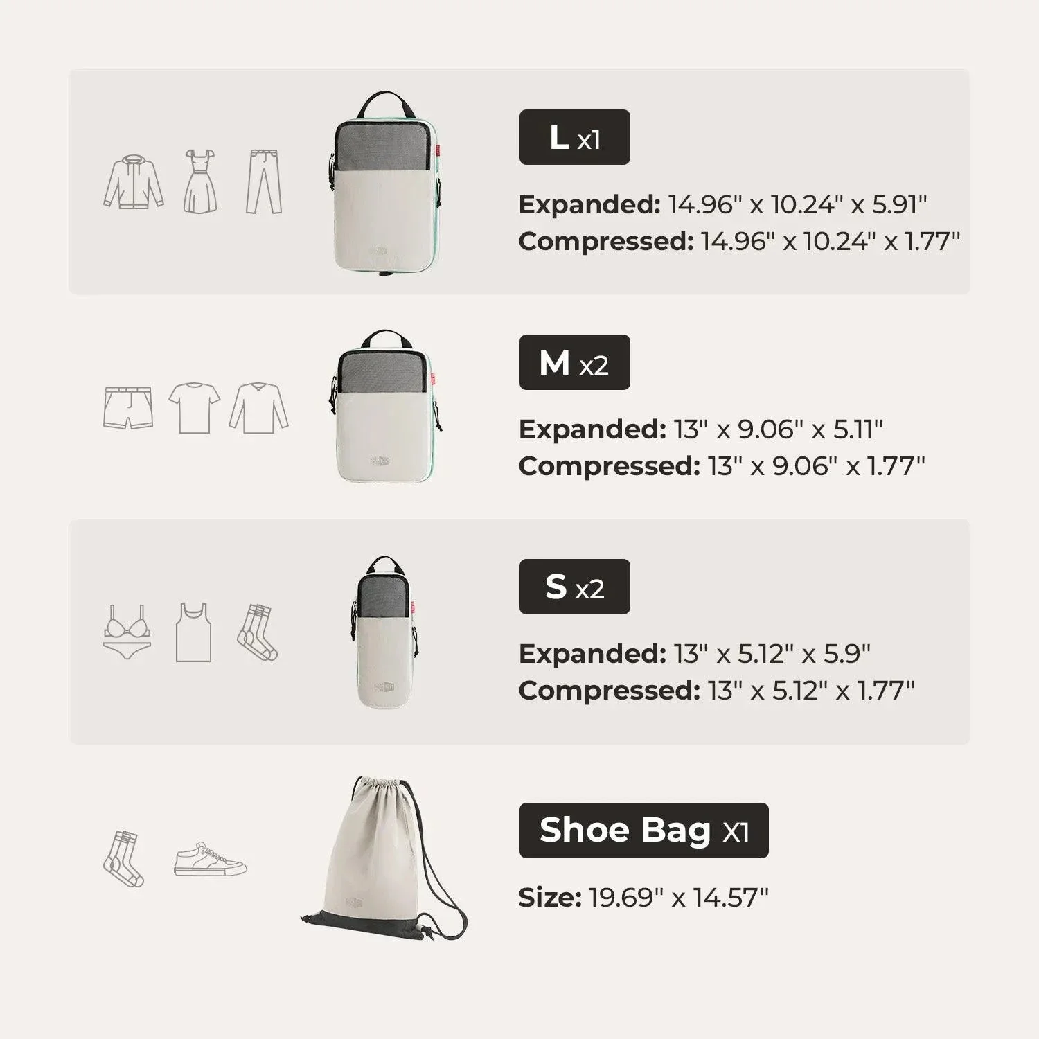 Getaway & Packing Cubes Set - Image 28