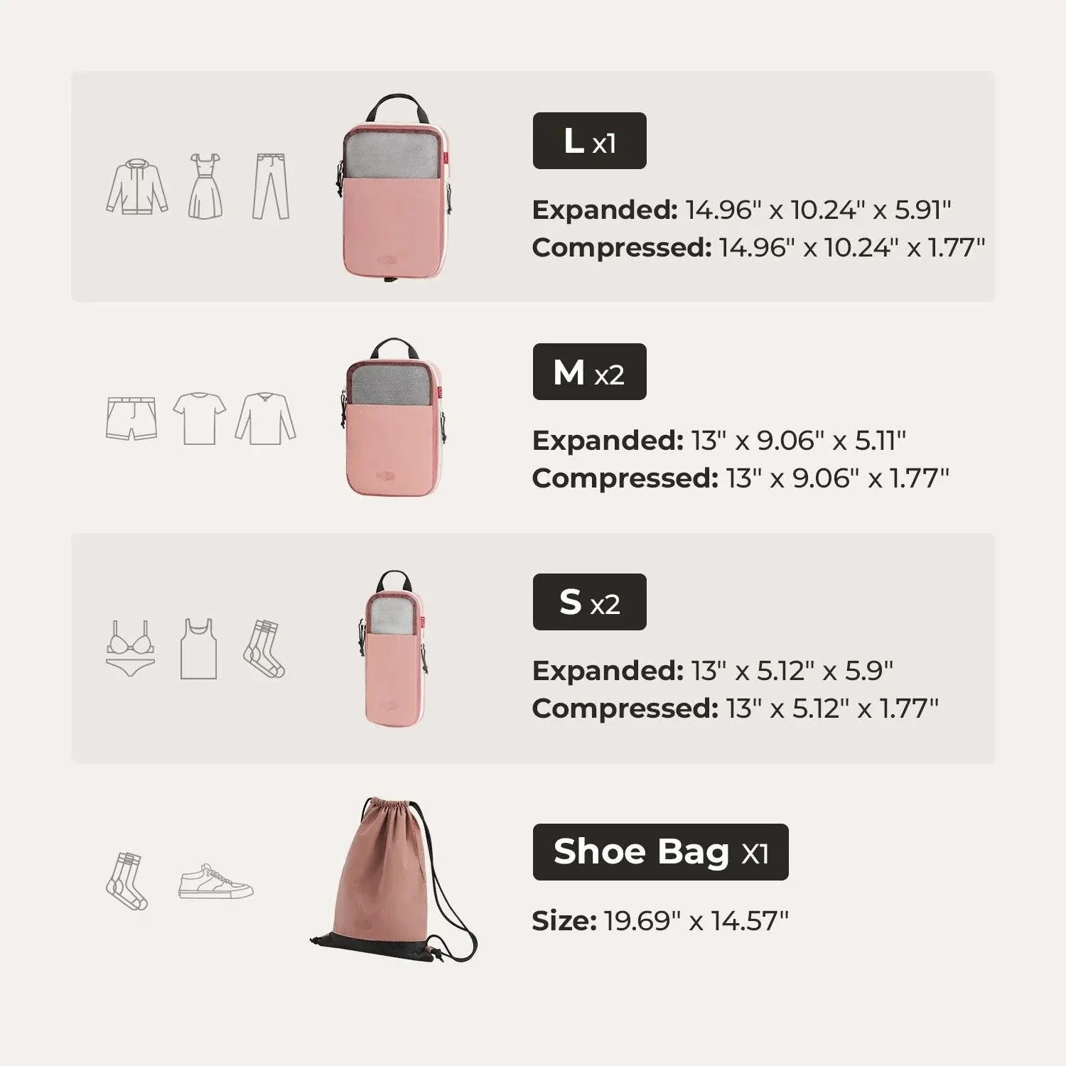 Getaway & Packing Cubes Set - Image 38