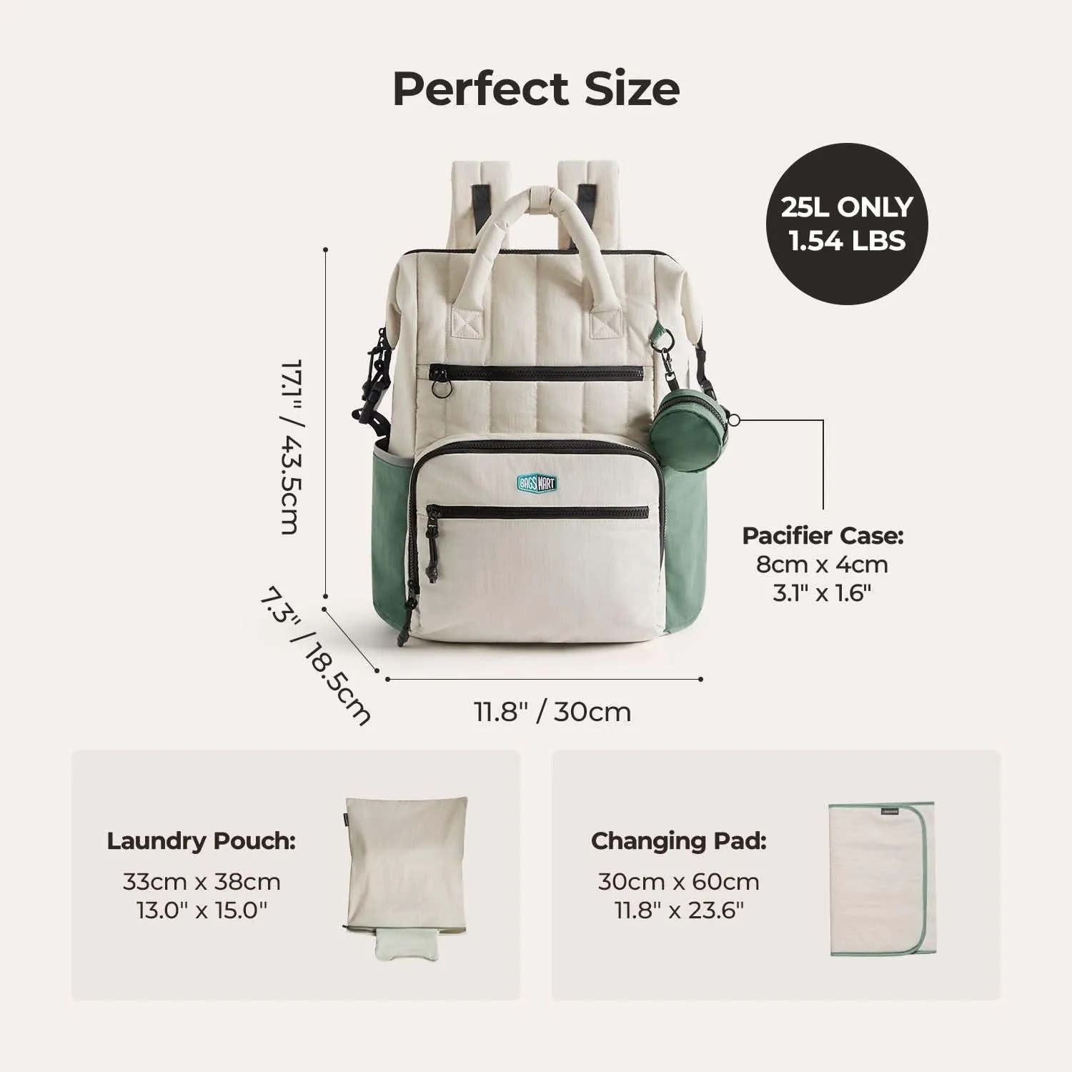Paz 25L Diaper Backpack - Image 4