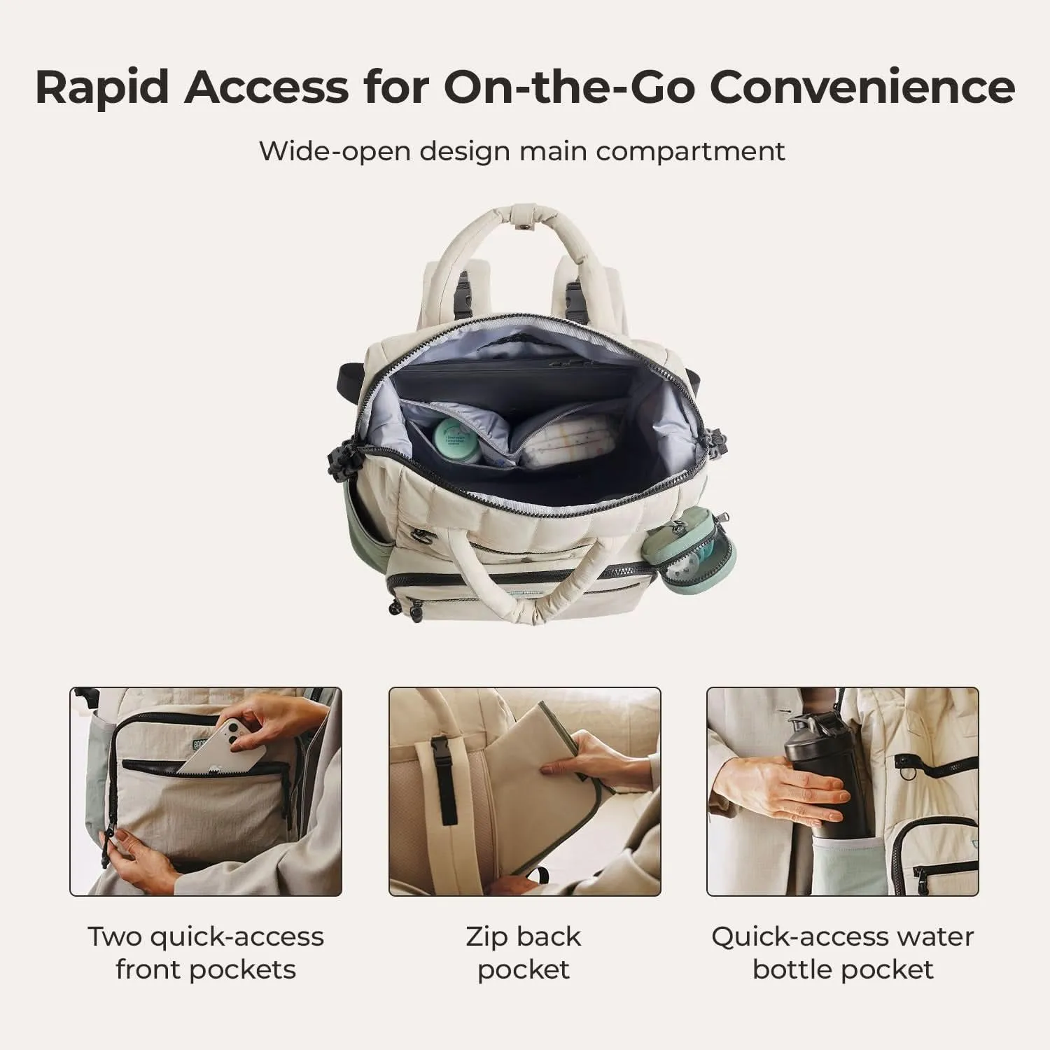 Paz 25L Diaper Backpack - Image 7