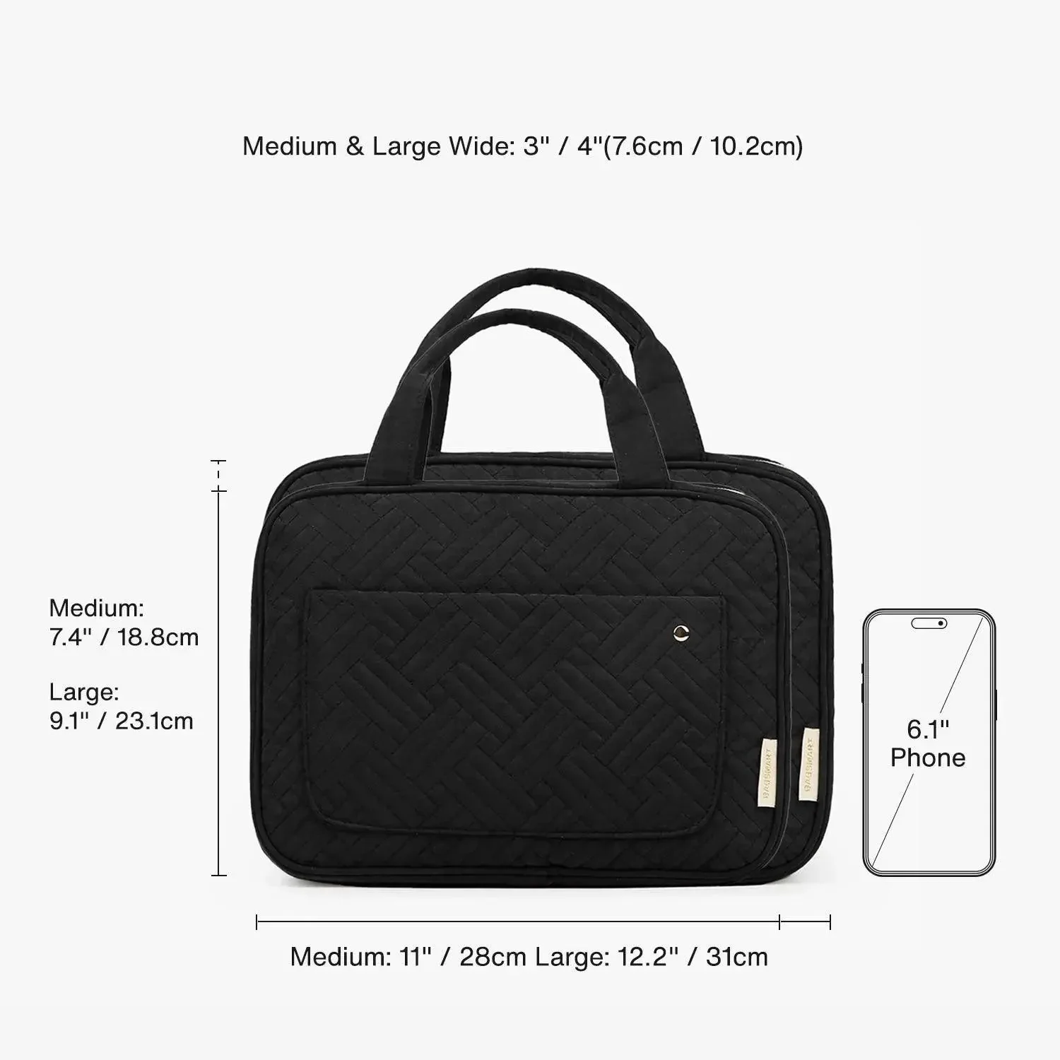 Bonchemin Black The Space Saver Toiletry Bag - Image 6