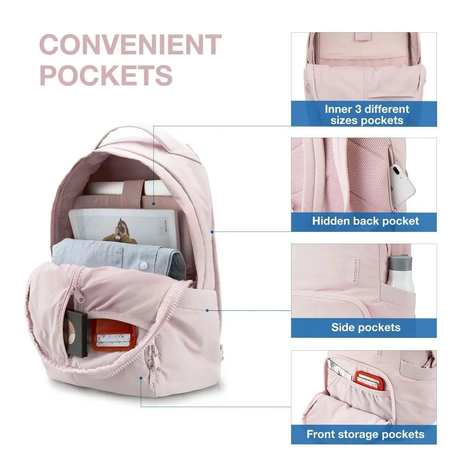 Zoraesque 14L Featherlight 13.3 Inch Backpack - Image 3